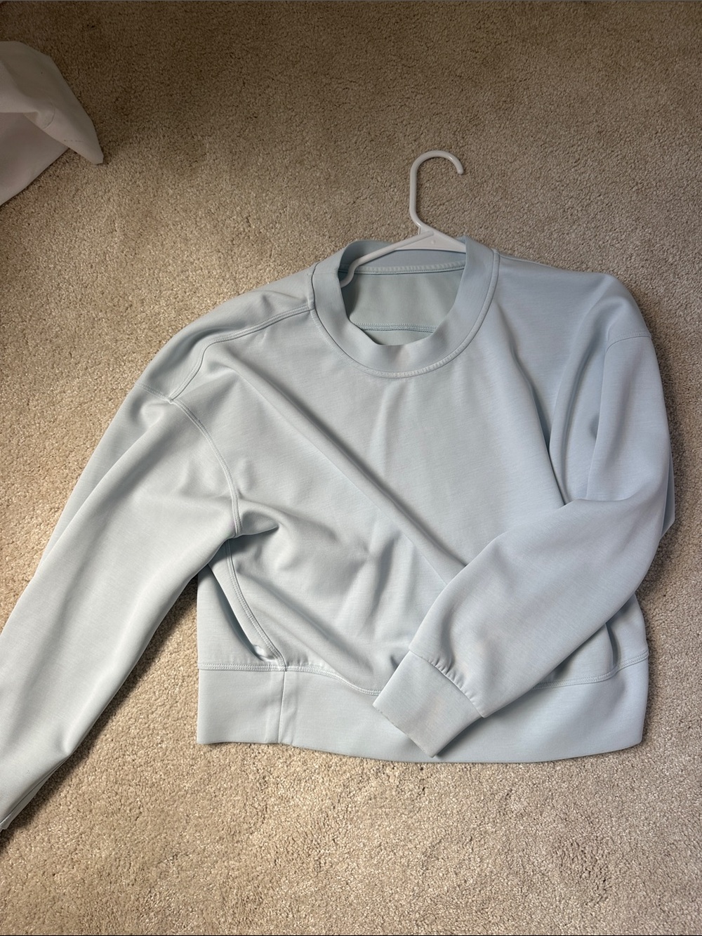 lululemon athletica Light Blue Crewneck Sweatshirt